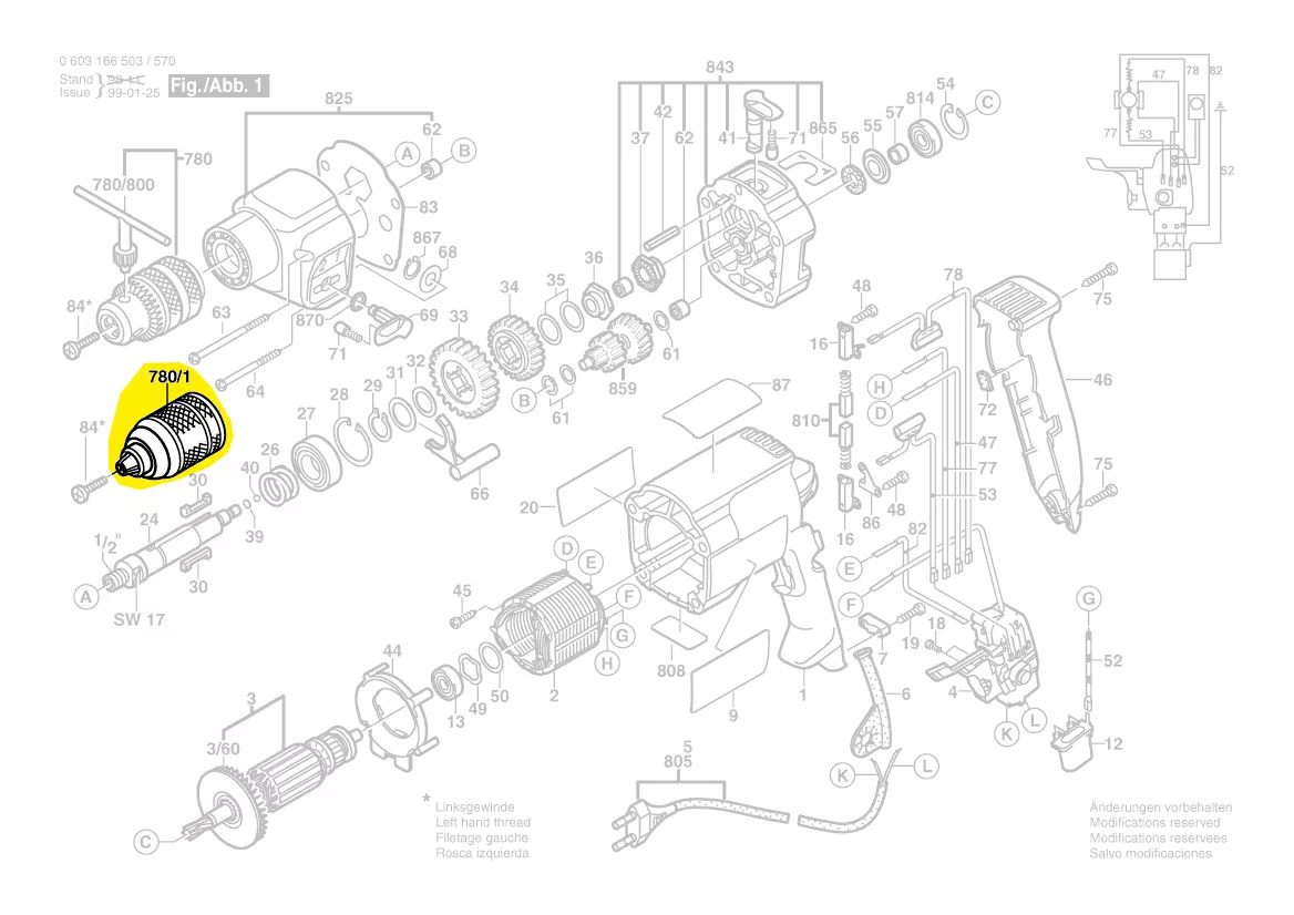 Mandrin à serrage rapide réf. 2 608 572 106 BOSCH